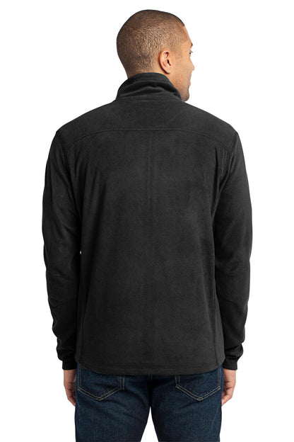 Custom Embroidered Port Authority Microfleece Jacket. F223,Black
