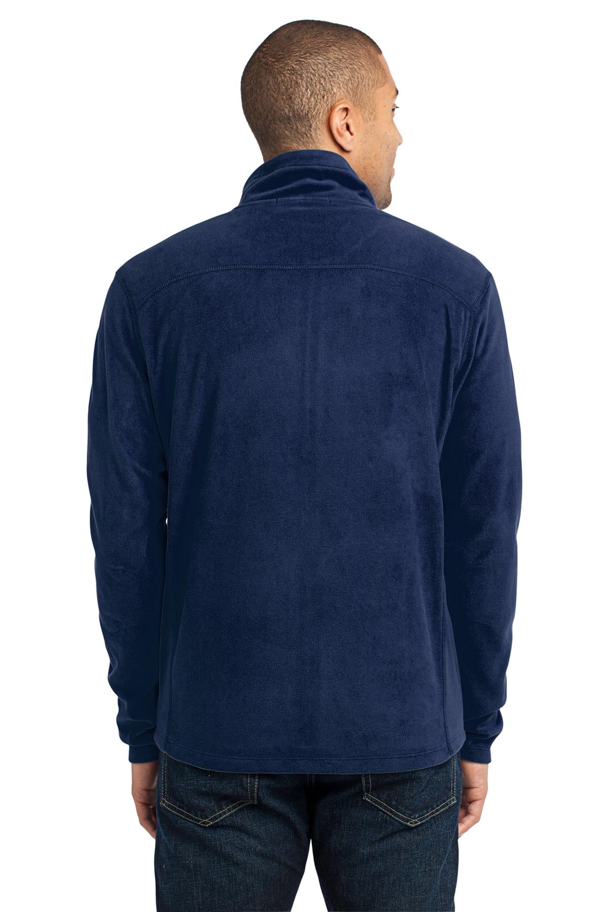 Custom Embroidered Port Authority Microfleece Jacket. F223,True Navy