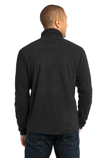 Custom Embroidered Port Authority Microfleece 1/2-Zip Pullover. F224,Black