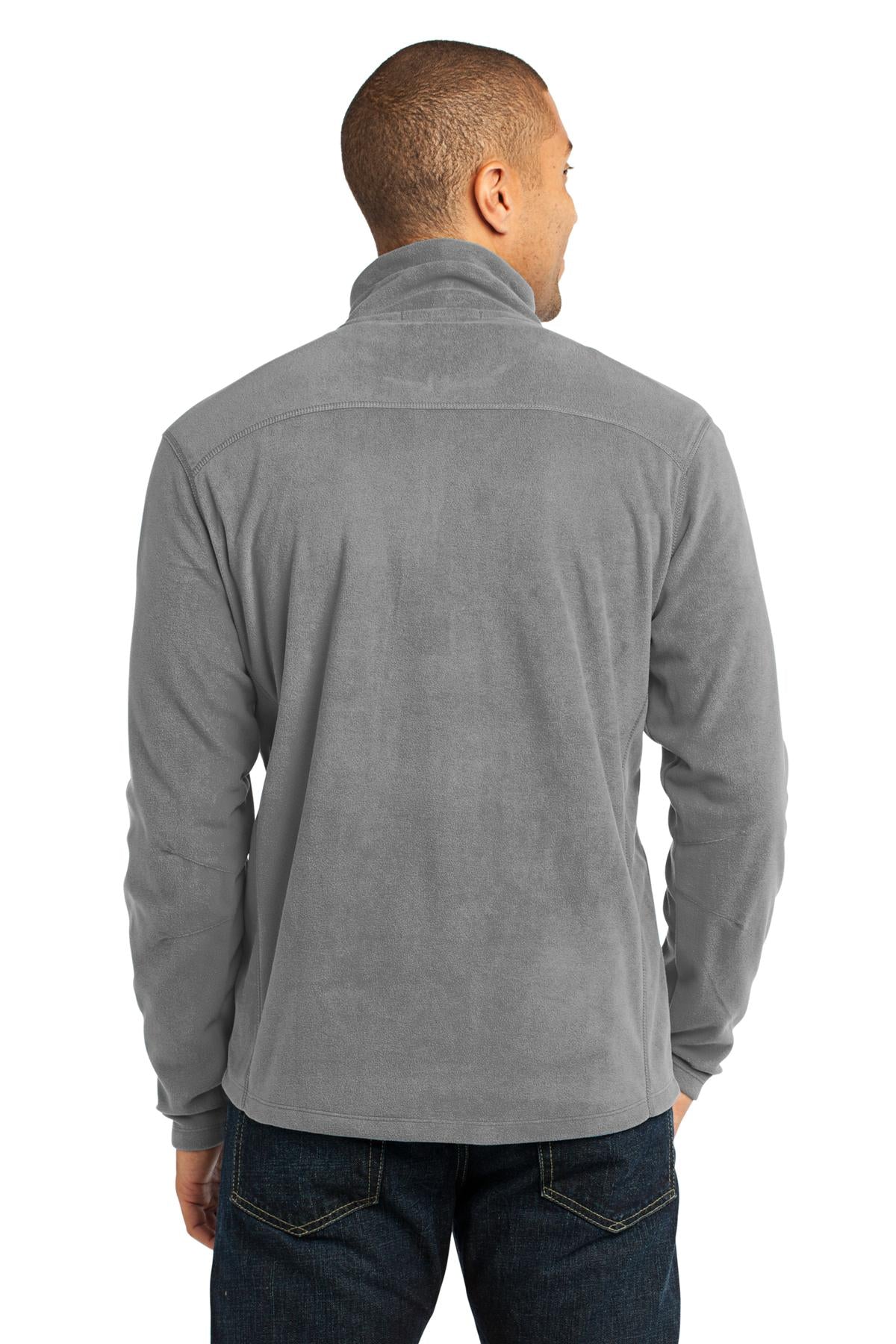 Custom Embroidered Port Authority Microfleece 1/2-Zip Pullover. F224,Pearl Grey