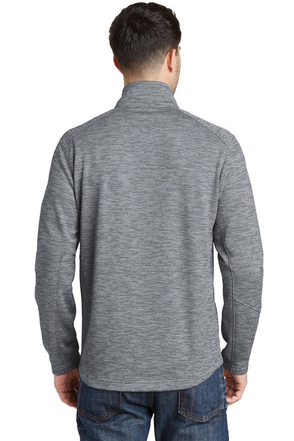 Custom Embroidered Port Authority Digi Stripe Fleece Jacket. F231,Grey