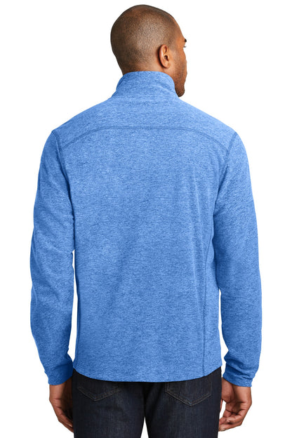Custom Embroidered Port Authority Heather Microfleece Full-Zip Jacket. F235,Light Royal Heather