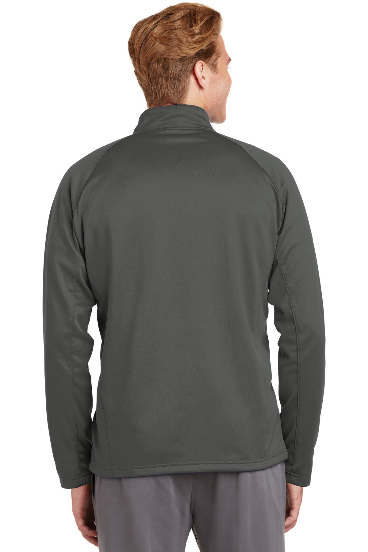 Custom Embroidered Sport-Tek Sport-Wick Fleece 1/4-Zip Pullover.  F243,Dark Smoke Grey/ Black