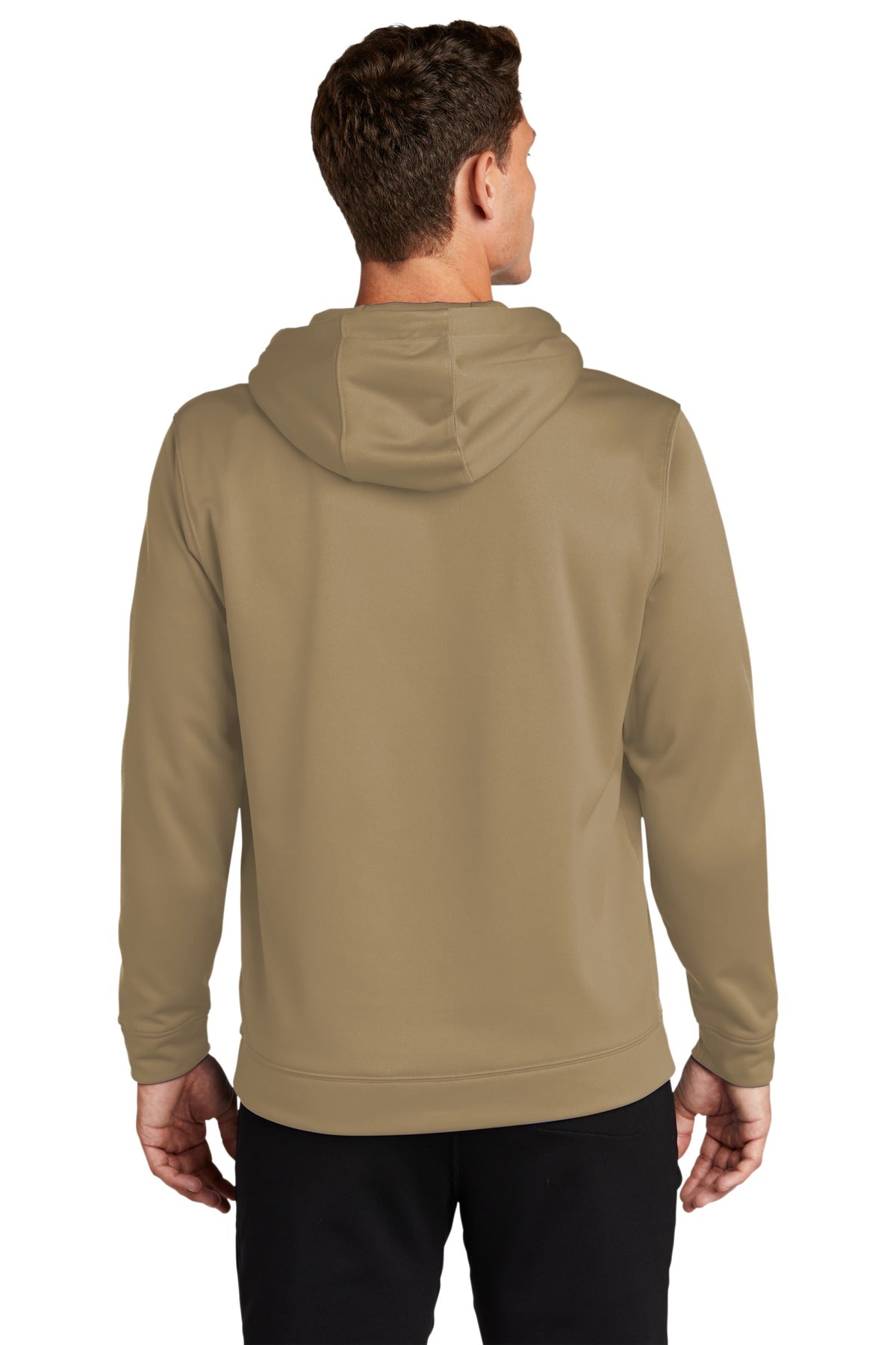 Custom Embroidered Sport-Tek Sport-Wick Fleece Hooded Pullover.  F244,Coyote Brown