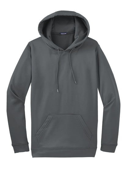 Sport-Tek Sport-Wick Fleece Hooded Pullover.  F244 Dark Smoke Grey