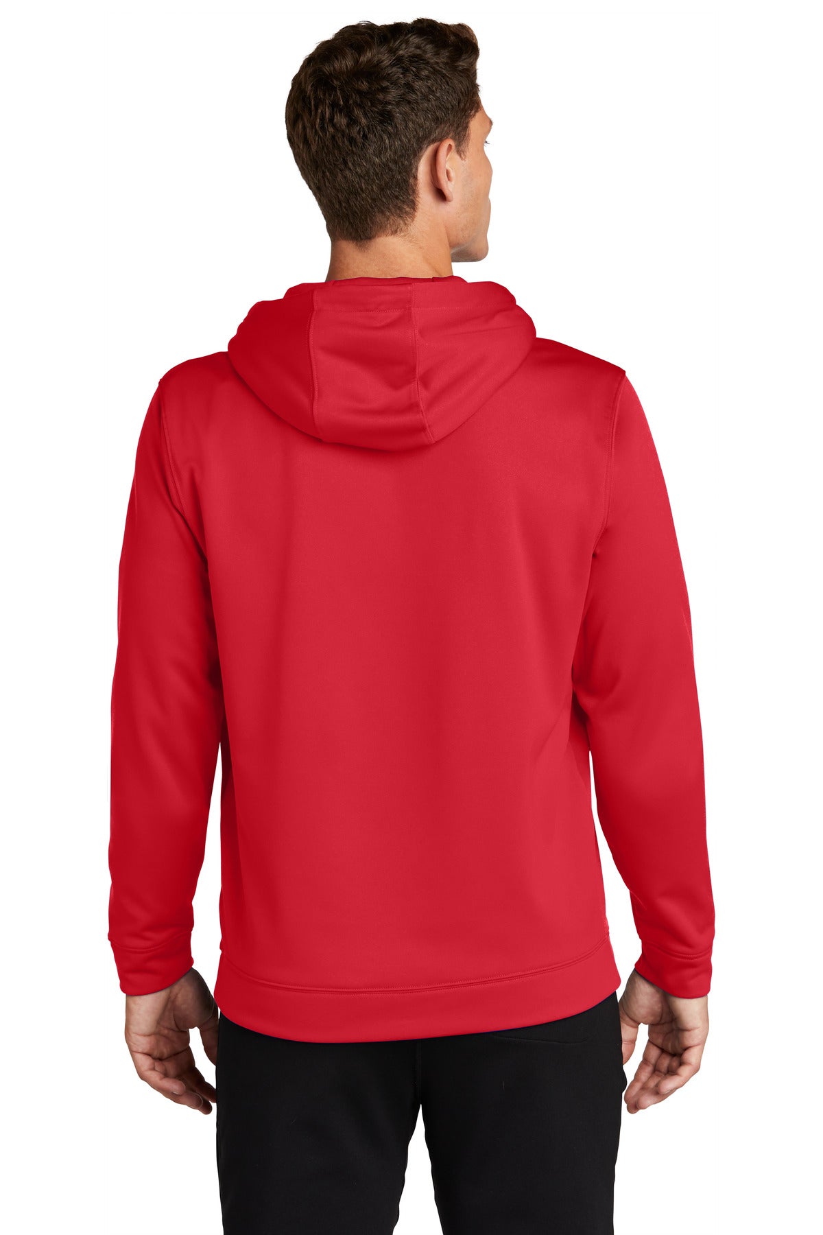 Custom Embroidered Sport-Tek Sport-Wick Fleece Hooded Pullover.  F244,Deep Red