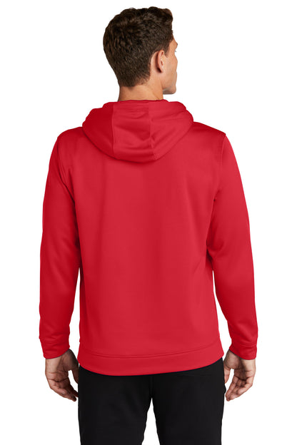 Custom Embroidered Sport-Tek Sport-Wick Fleece Hooded Pullover.  F244,Deep Red
