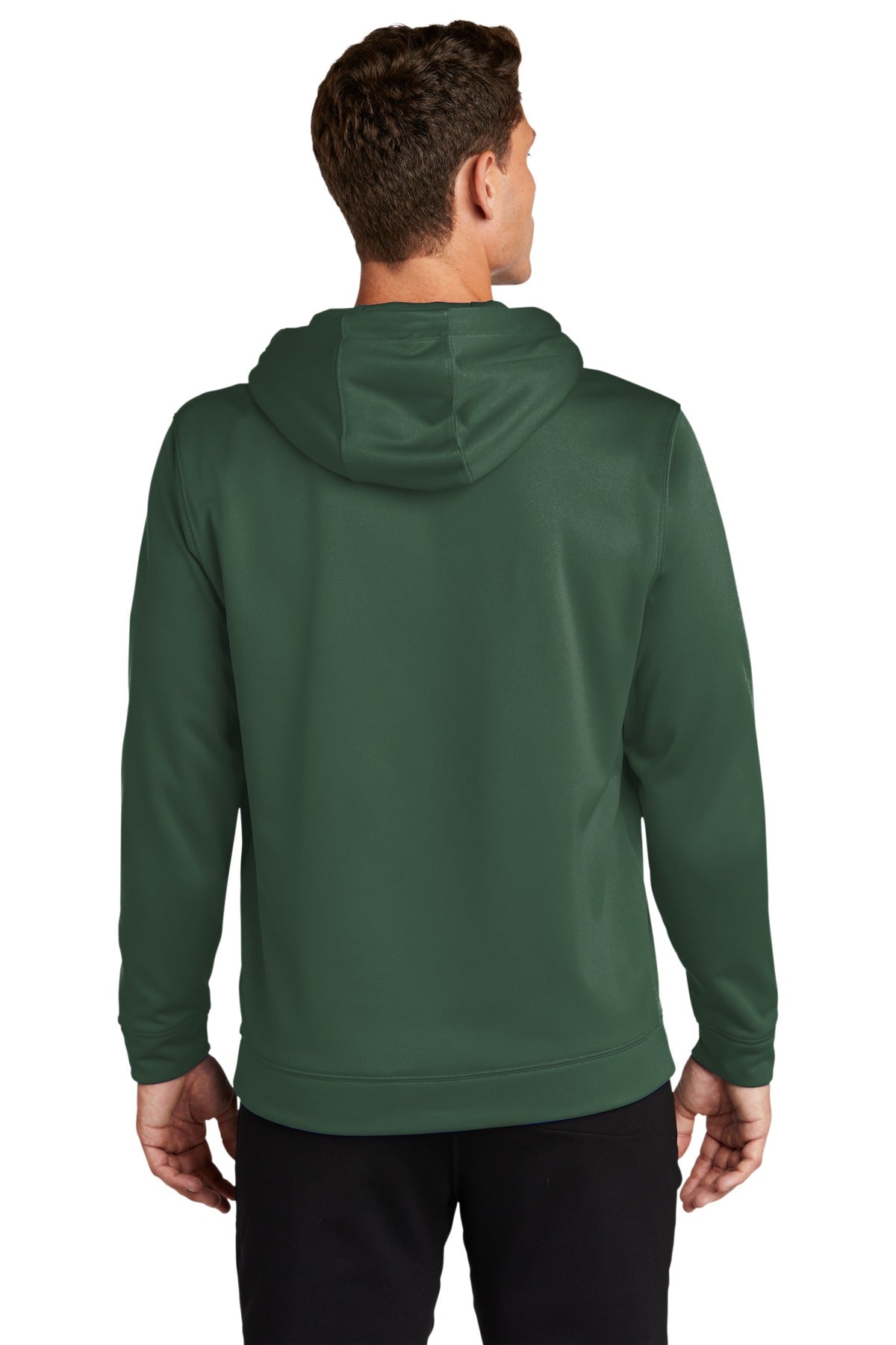 Custom Embroidered Sport-Tek Sport-Wick Fleece Hooded Pullover.  F244,Forest Green