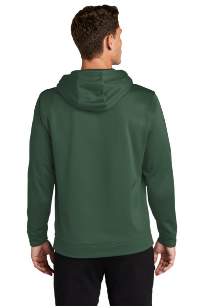 Custom Embroidered Sport-Tek Sport-Wick Fleece Hooded Pullover.  F244,Forest Green