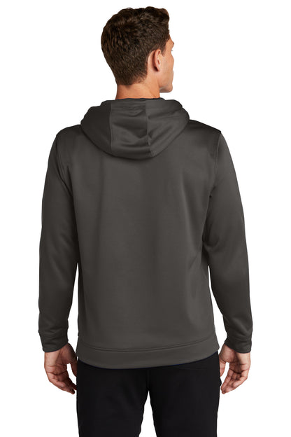 Custom Embroidered Sport-Tek Sport-Wick Fleece Hooded Pullover.  F244,Iron Grey