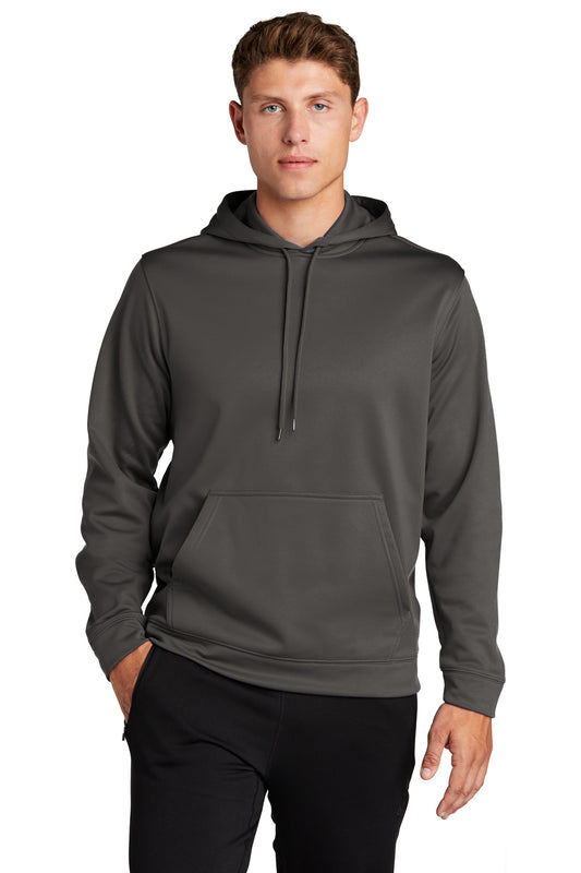 Sport-Tek Sport-Wick Fleece Hooded Pullover.  F244 Iron Grey