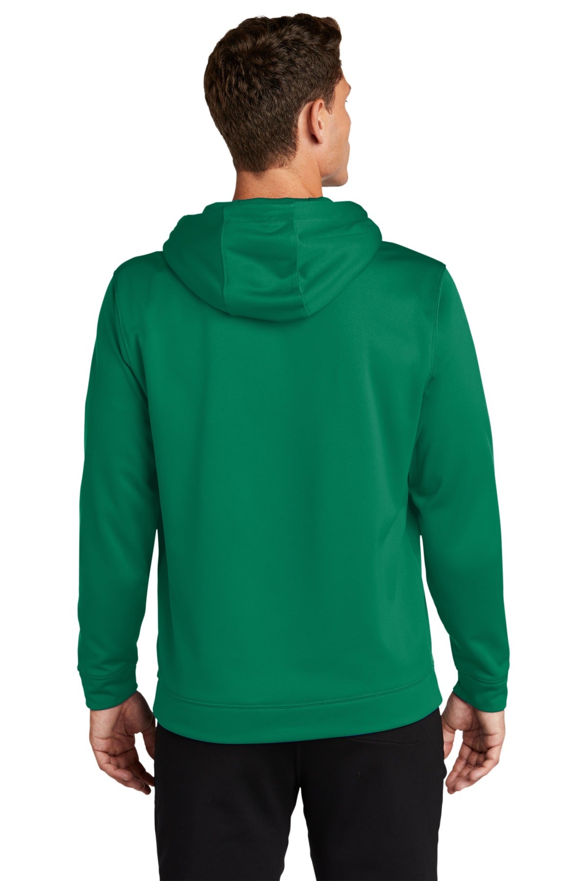 Custom Embroidered Sport-Tek Sport-Wick Fleece Hooded Pullover.  F244,Kelly Green