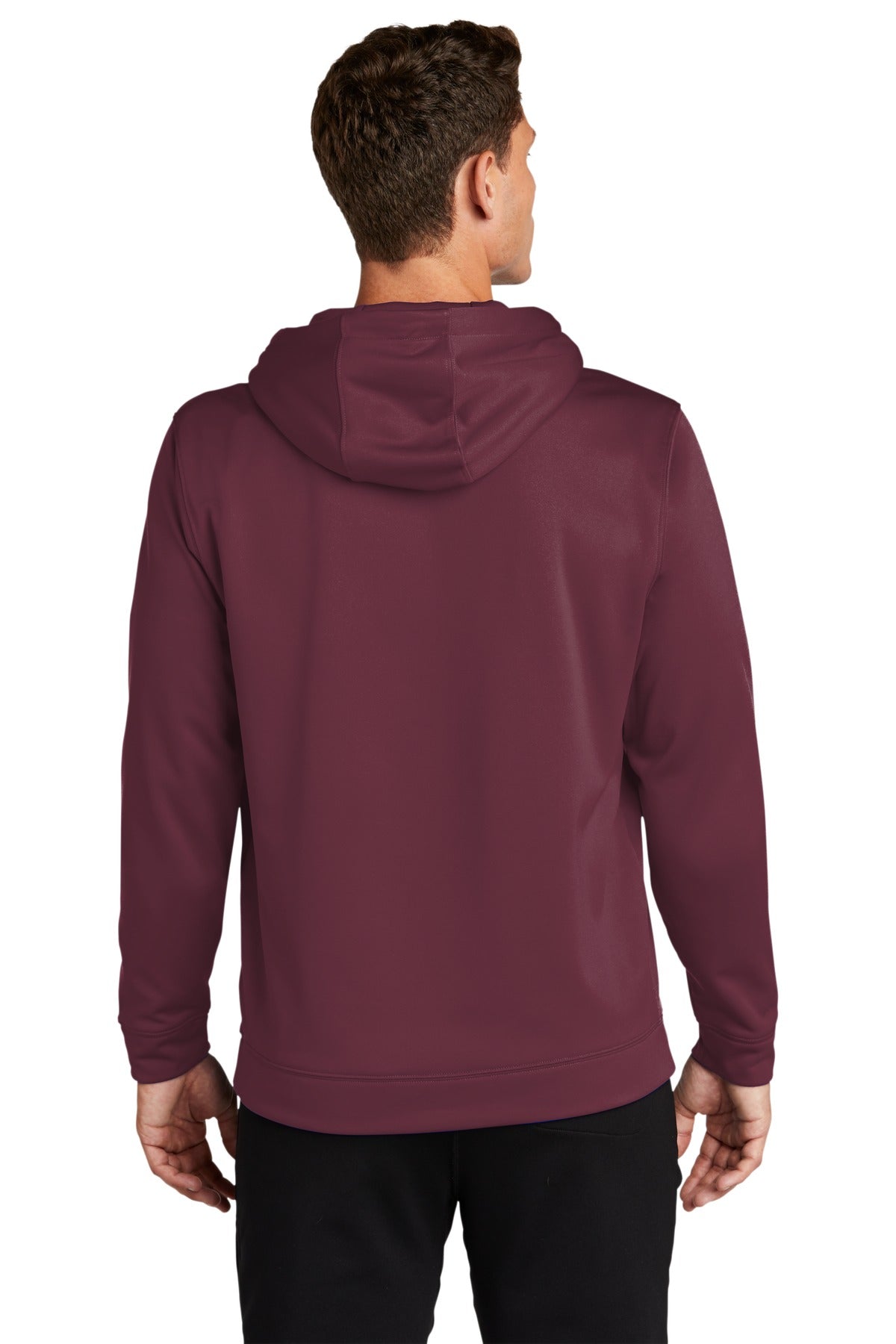 Custom Embroidered Sport-Tek Sport-Wick Fleece Hooded Pullover.  F244,Maroon