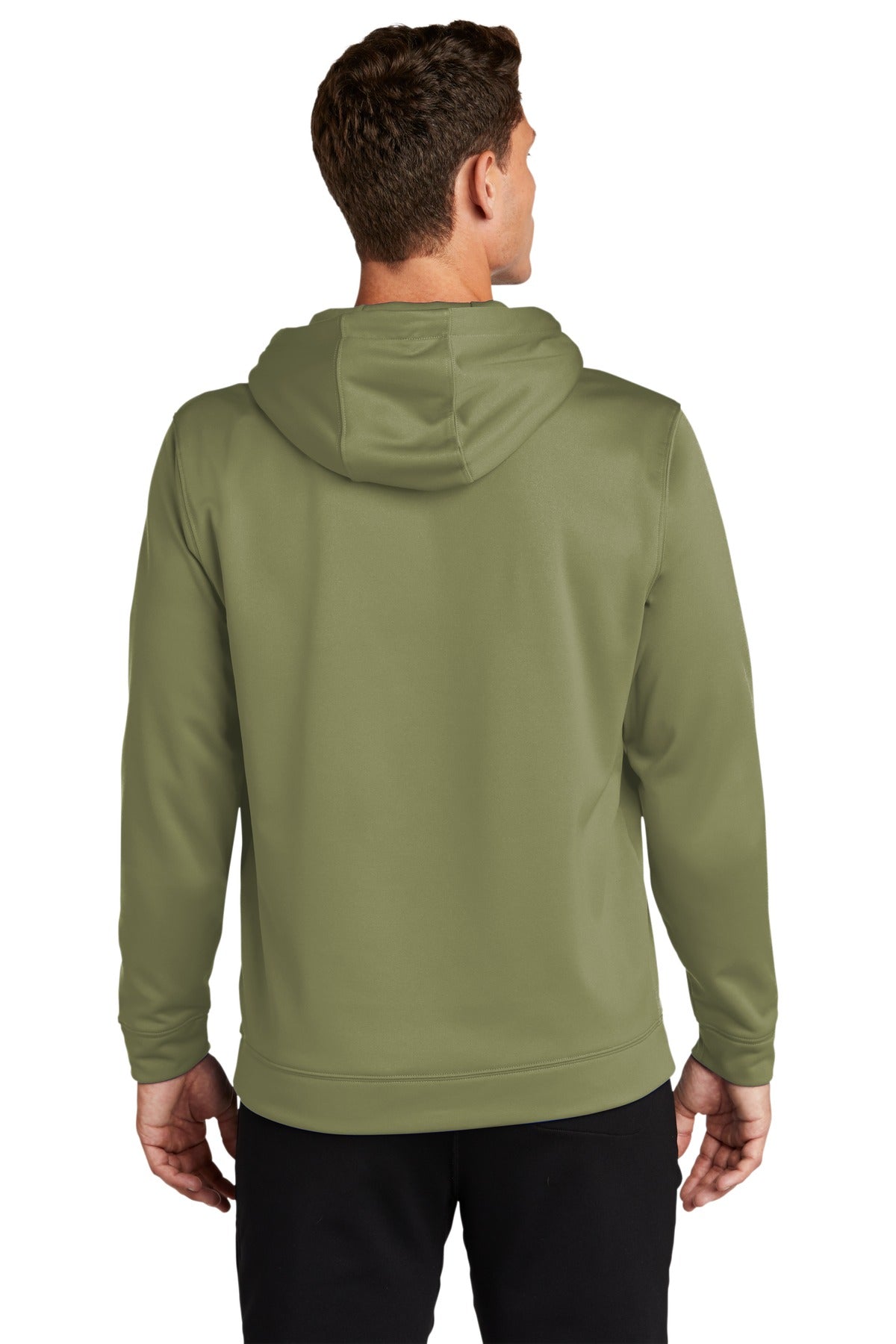 Custom Embroidered Sport-Tek Sport-Wick Fleece Hooded Pullover.  F244,Olive Drab Green