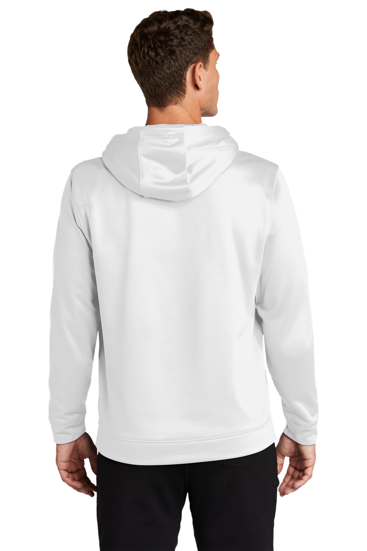 Custom Embroidered Sport-Tek Sport-Wick Fleece Hooded Pullover.  F244,White