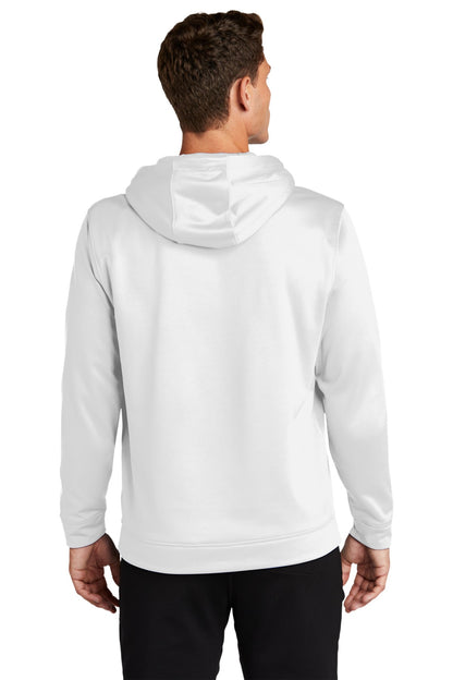 Custom Embroidered Sport-Tek Sport-Wick Fleece Hooded Pullover.  F244,White