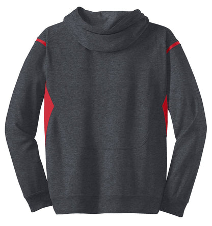 Sport-Tek Tech Fleece Colorblock Hooded Sweatshirt. F246