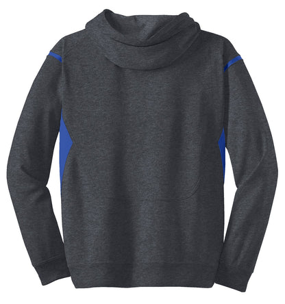 Sport-Tek Tech Fleece Colorblock Hooded Sweatshirt. F246