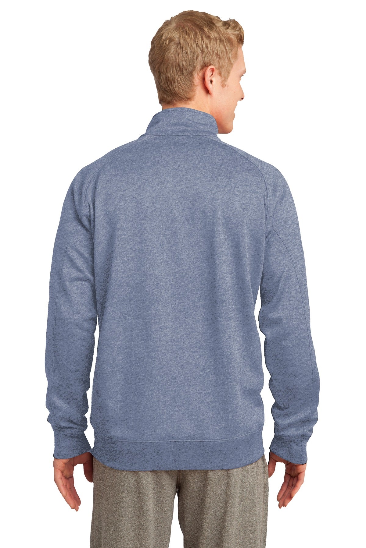 Custom Embroidered Sport-Tek Tech Fleece 1/4-Zip Pullover. F247,Grey Heather