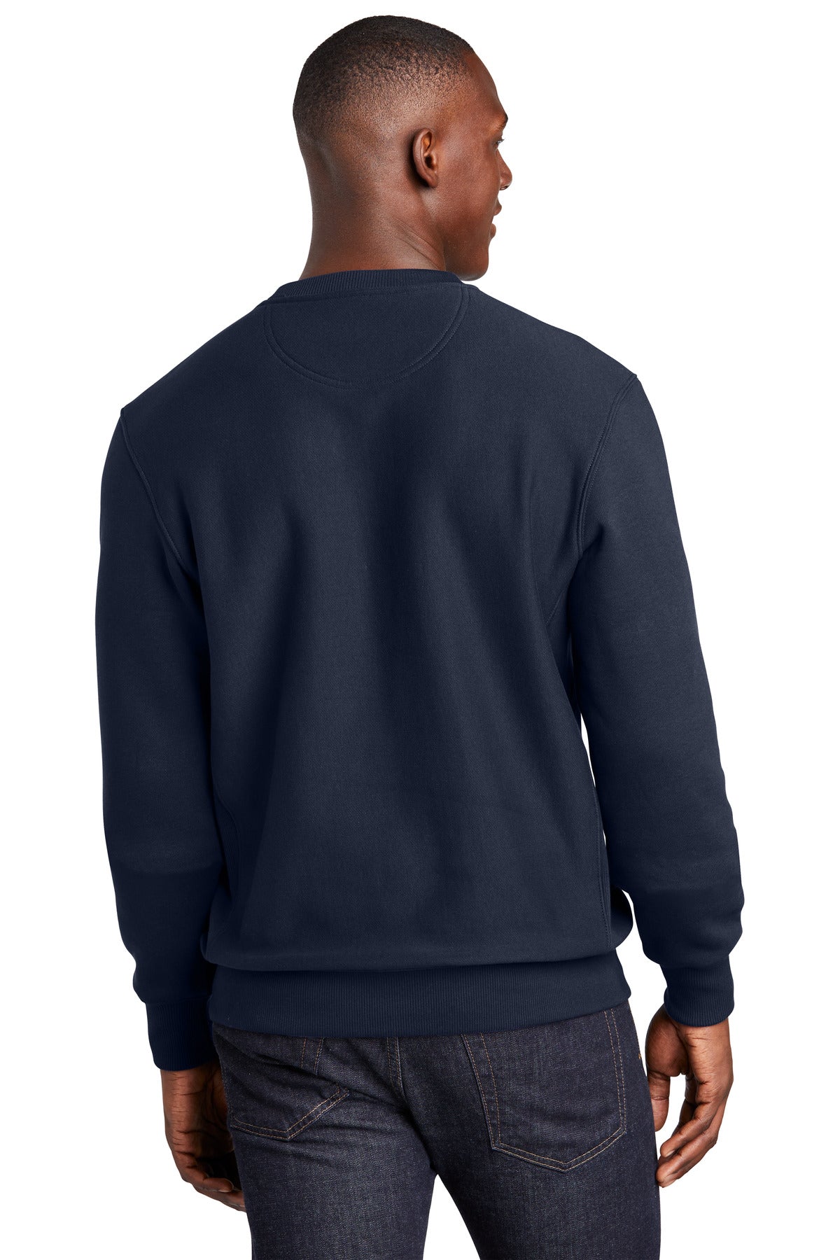 Custom Embroidered Sport-Tek Super Heavyweight Crewneck Sweatshirt.  F280,True Navy
