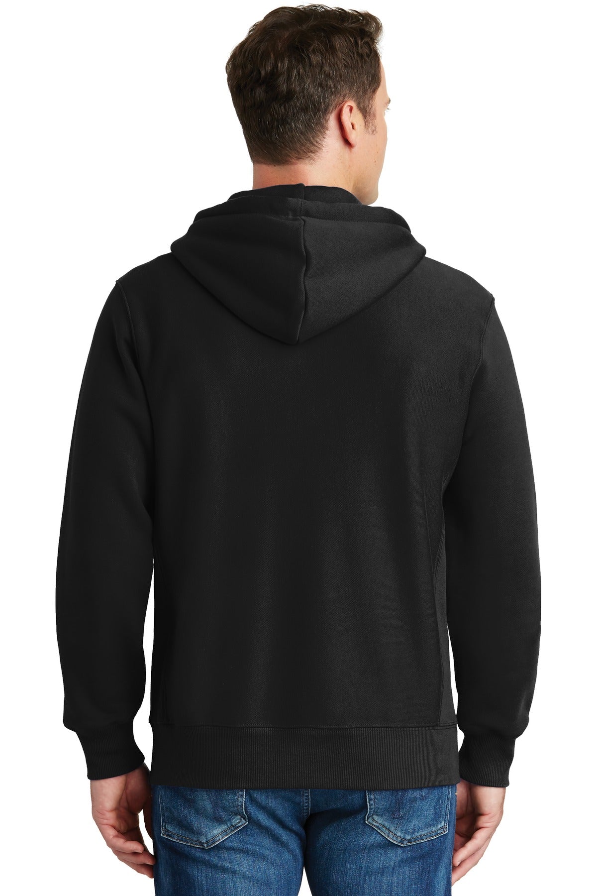 Custom Embroidered Sport-Tek Super Heavyweight Full-Zip Hooded Sweatshirt.  F282,Black