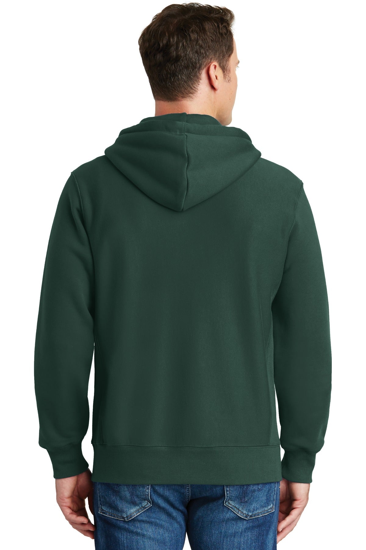 Custom Embroidered Sport-Tek Super Heavyweight Full-Zip Hooded Sweatshirt.  F282,Dark Green