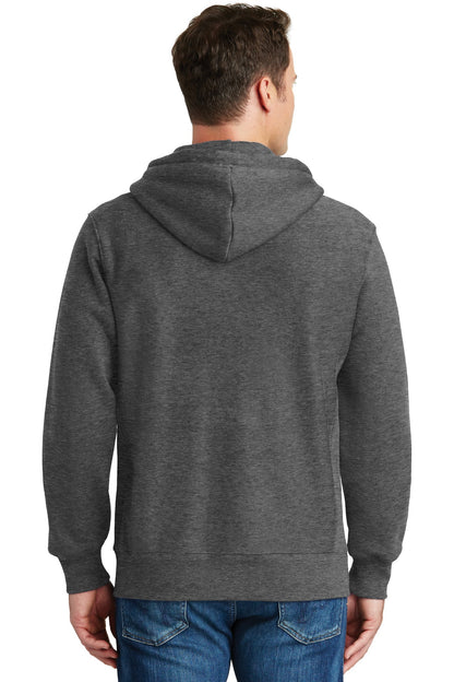 Custom Embroidered Sport-Tek Super Heavyweight Full-Zip Hooded Sweatshirt.  F282,Graphite Heather