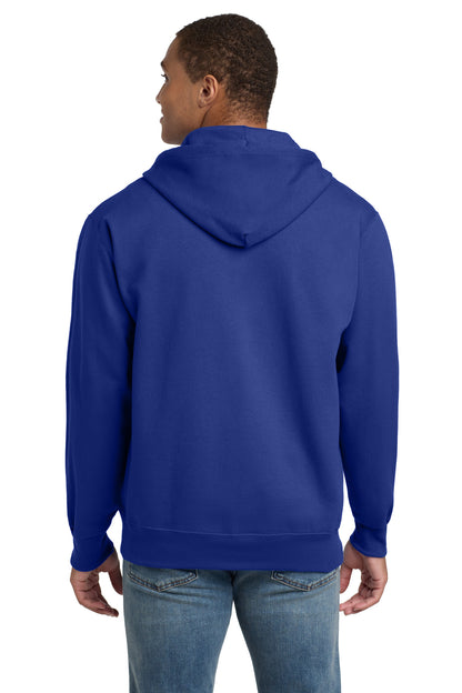 Custom Embroidered Hanes Ultimate Cotton - Full-Zip Hooded Sweatshirt.  F283,Deep Royal