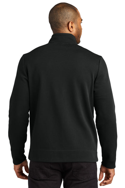 Custom Embroidered Port Authority Network Fleece Jacket F422,Deep Black