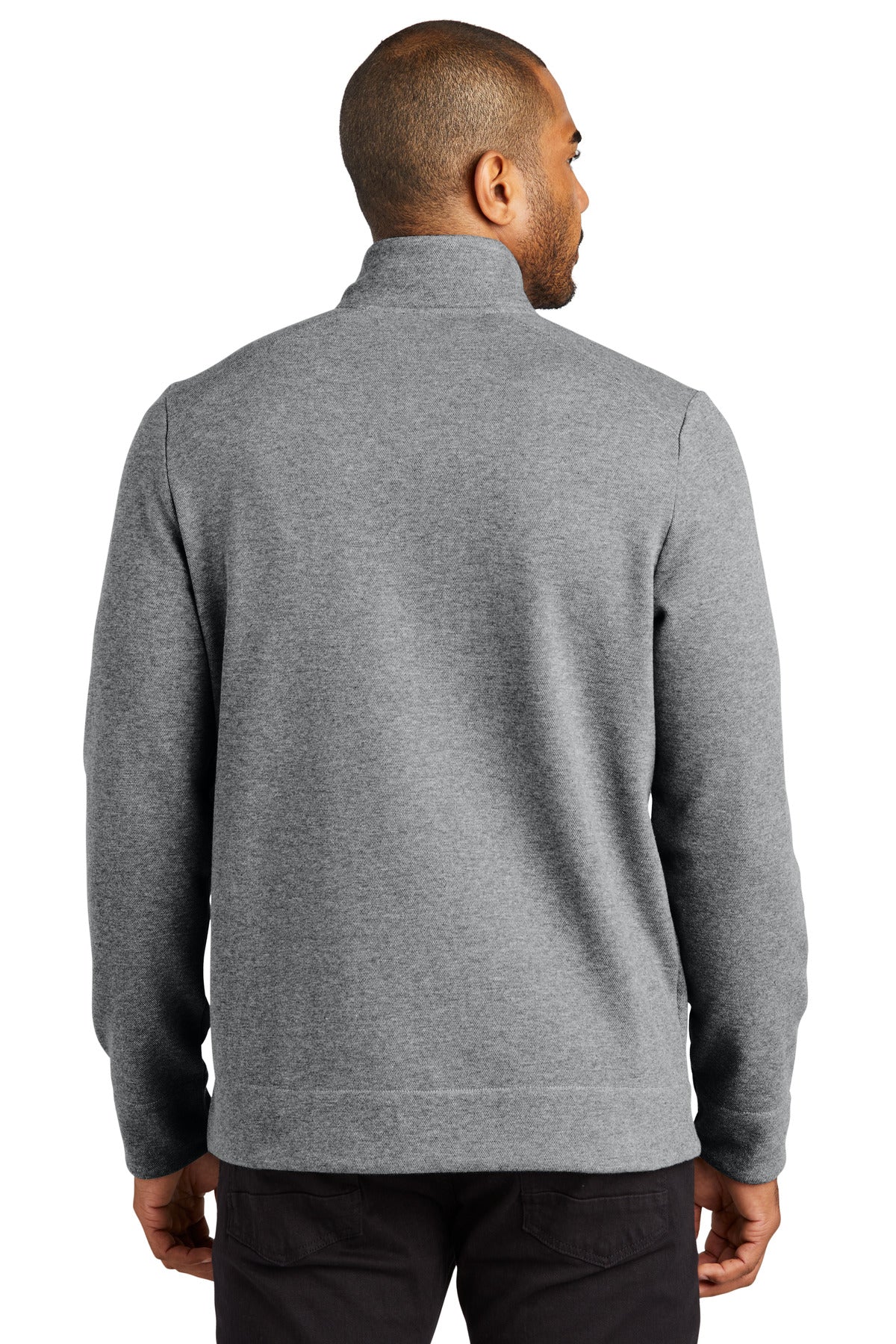 Custom Embroidered Port Authority Network Fleece Jacket F422,Grey Heather