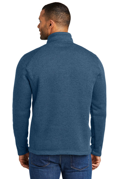 Custom Embroidered Port Authority Arc Sweater Fleece 1/4-Zip F426,Insignia Blue Heather