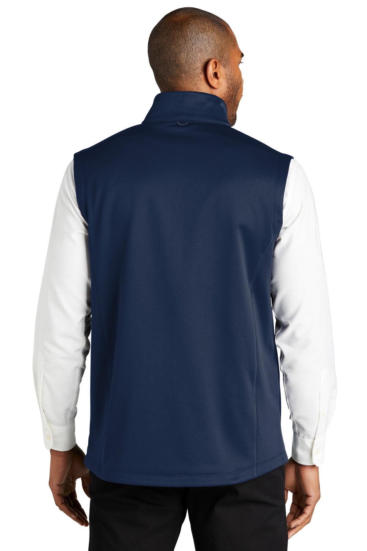 Custom Embroidered Port Authority Collective Smooth Fleece Vest F906,River Blue Navy