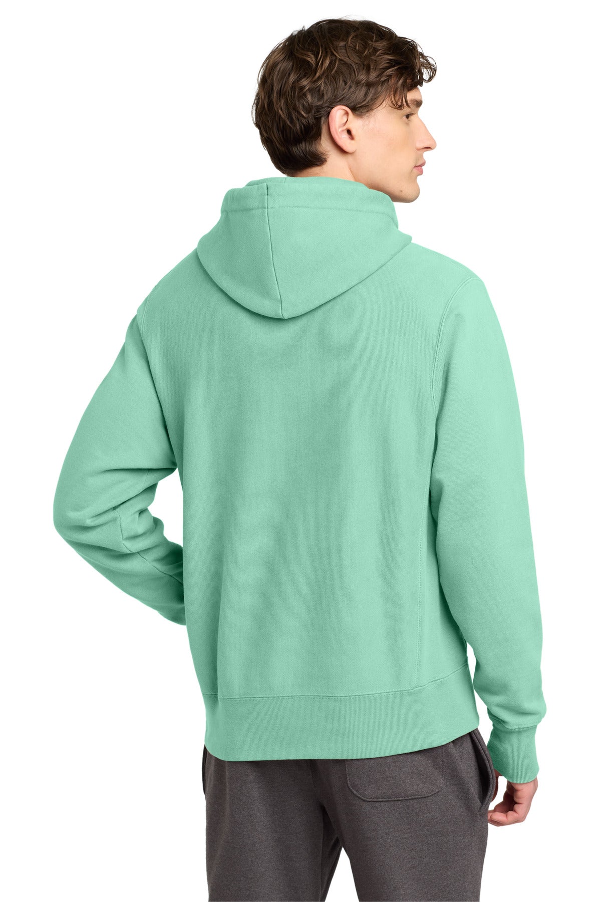 Custom Embroidered Champion Sweatshirts/Fleece in Pale Seafoam
