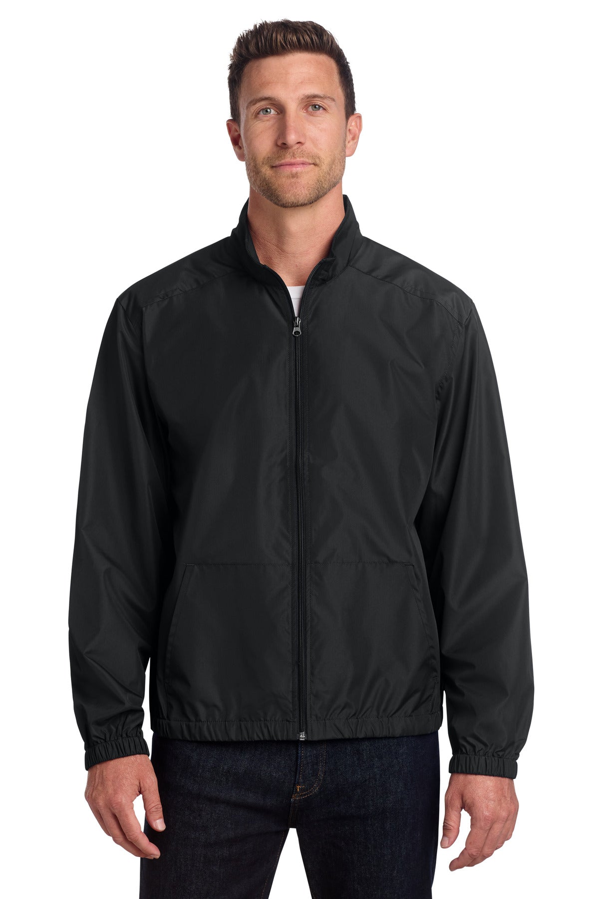 Custom Embroidered Port Authority Outerwear in Black