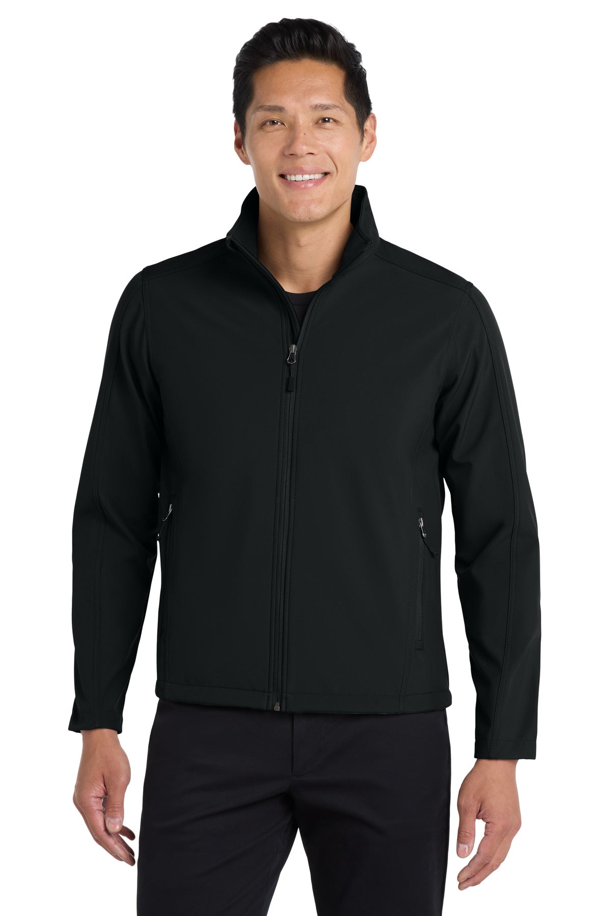 Custom Embroidered Port Authority Outerwear in Black