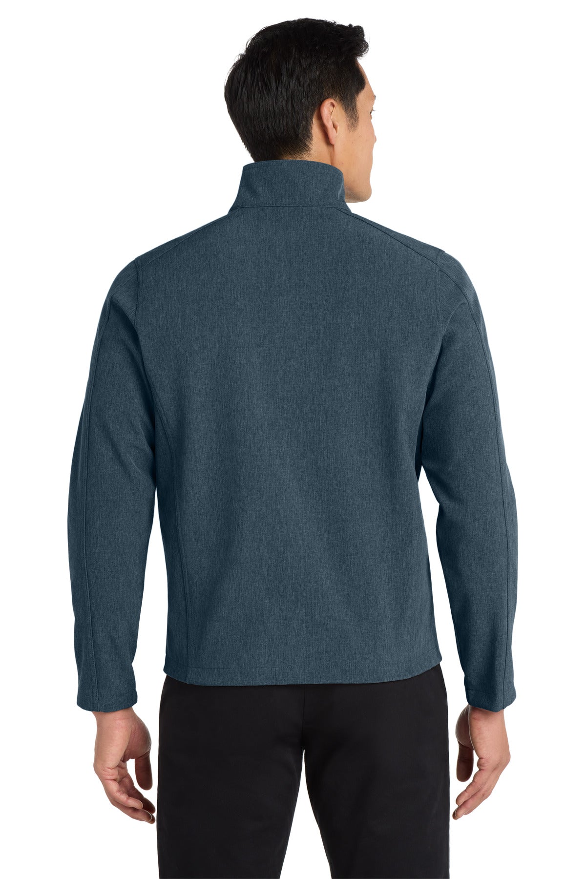 Custom Embroidered Port Authority Outerwear in Navy Heather