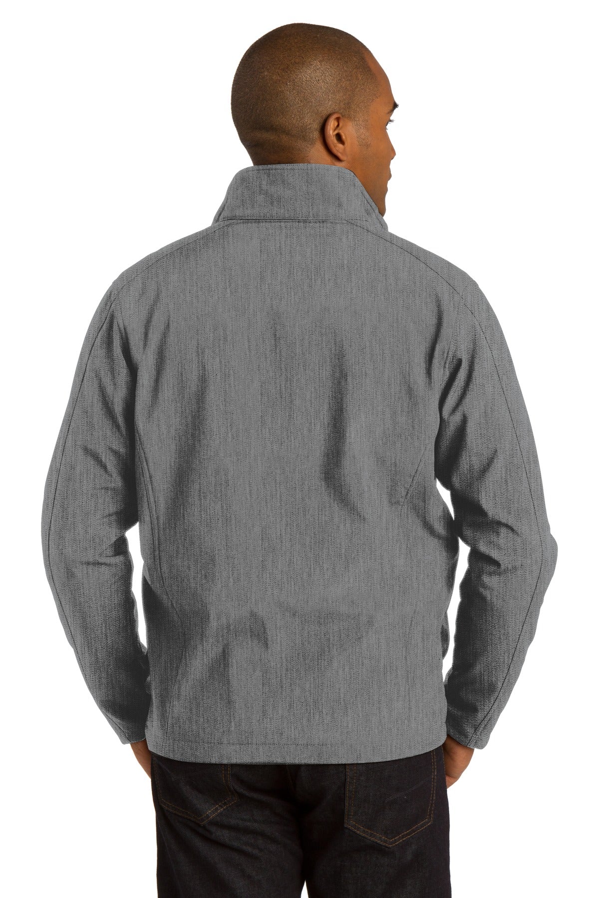 Custom Embroidered Port Authority Core Soft Shell Jacket. J317,Pearl Grey Heather
