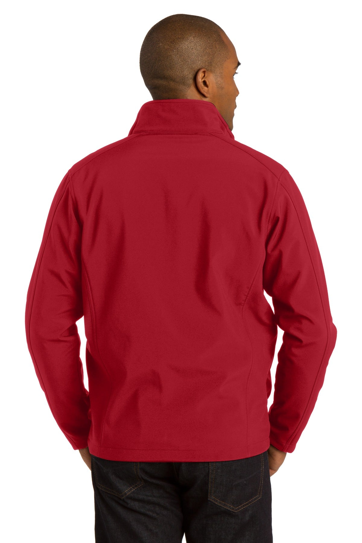 Custom Embroidered Port Authority Core Soft Shell Jacket. J317,Rich Red