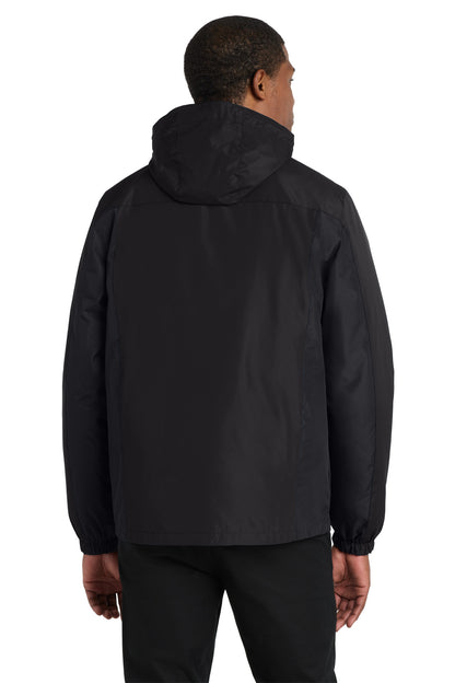 Custom Embroidered Port Authority Colorblock 3-in-1 Jacket. J321,Black/ Black/ Magnet