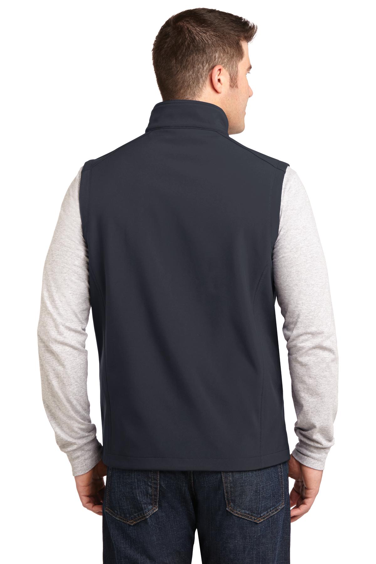 Custom Embroidered Port Authority Core Soft Shell Vest. J325,Battleship Grey