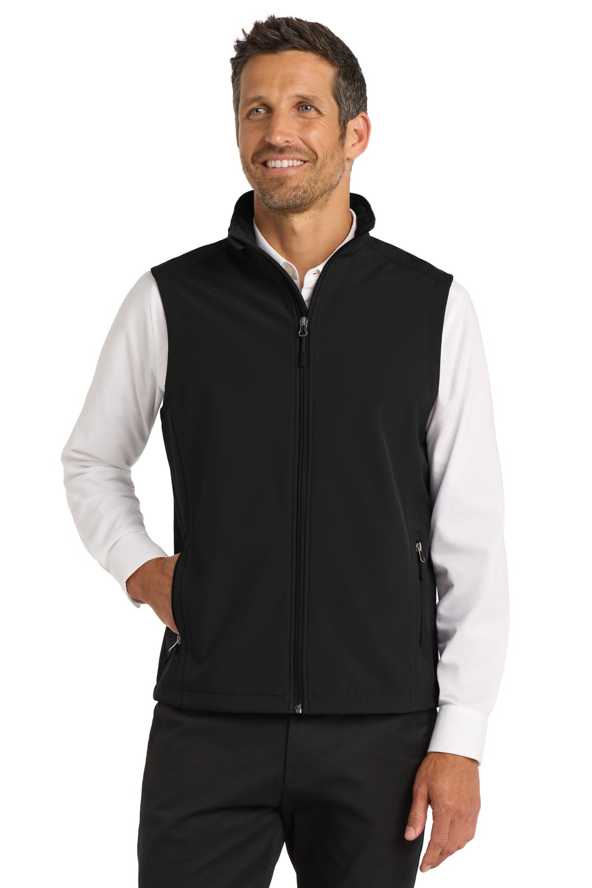 Custom Embroidered Port Authority Outerwear in Black