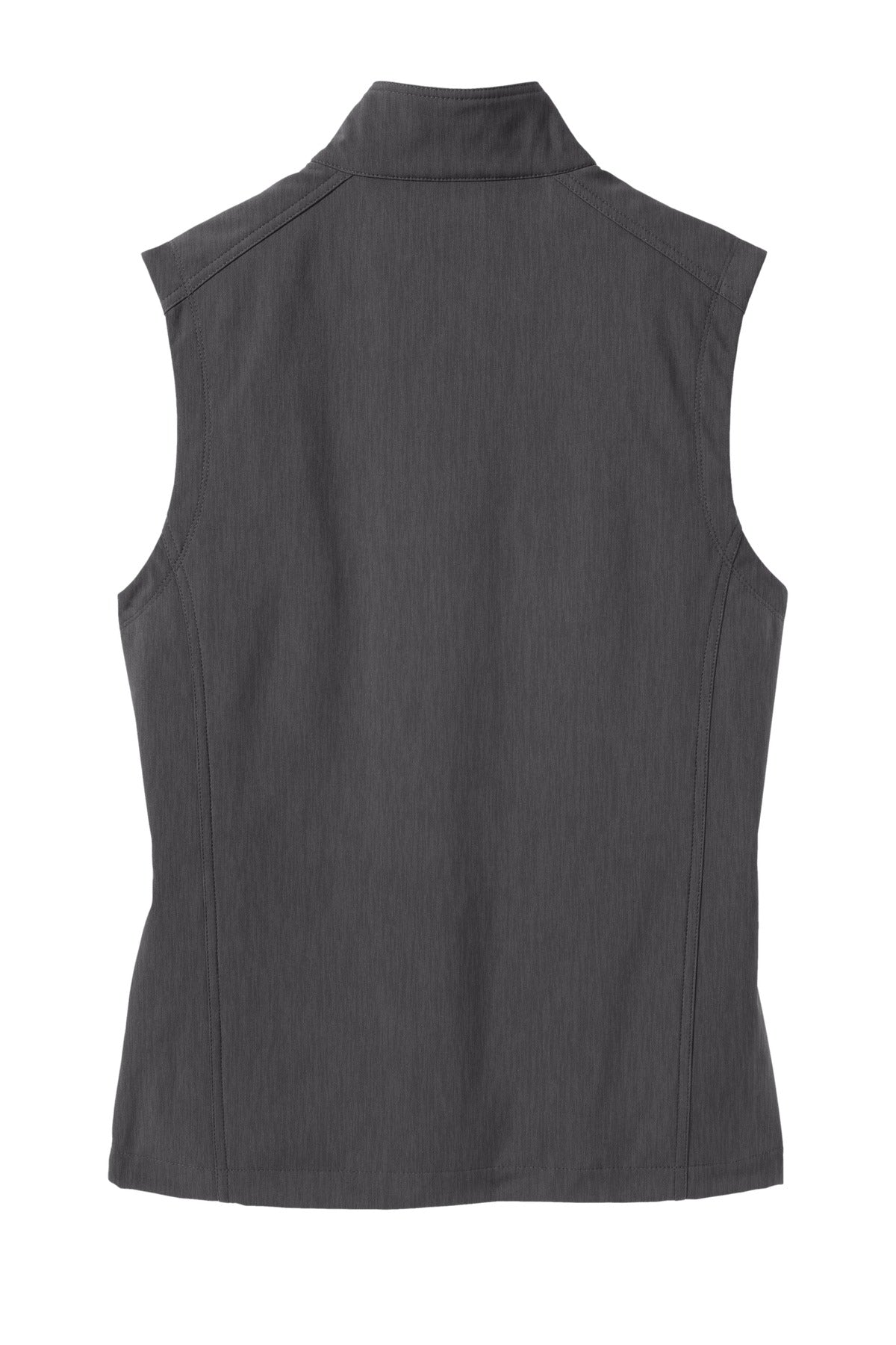 Custom Embroidered Port Authority Outerwear in Black Charcoal Heather