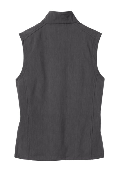 Custom Embroidered Port Authority Outerwear in Black Charcoal Heather