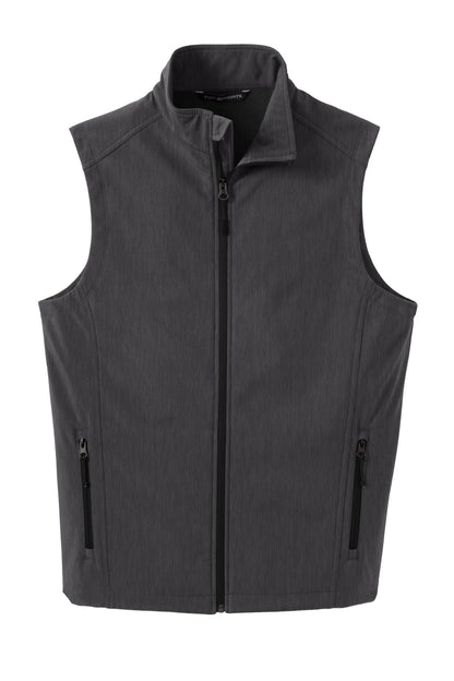 Custom Embroidered Port Authority Outerwear in Black Charcoal Heather