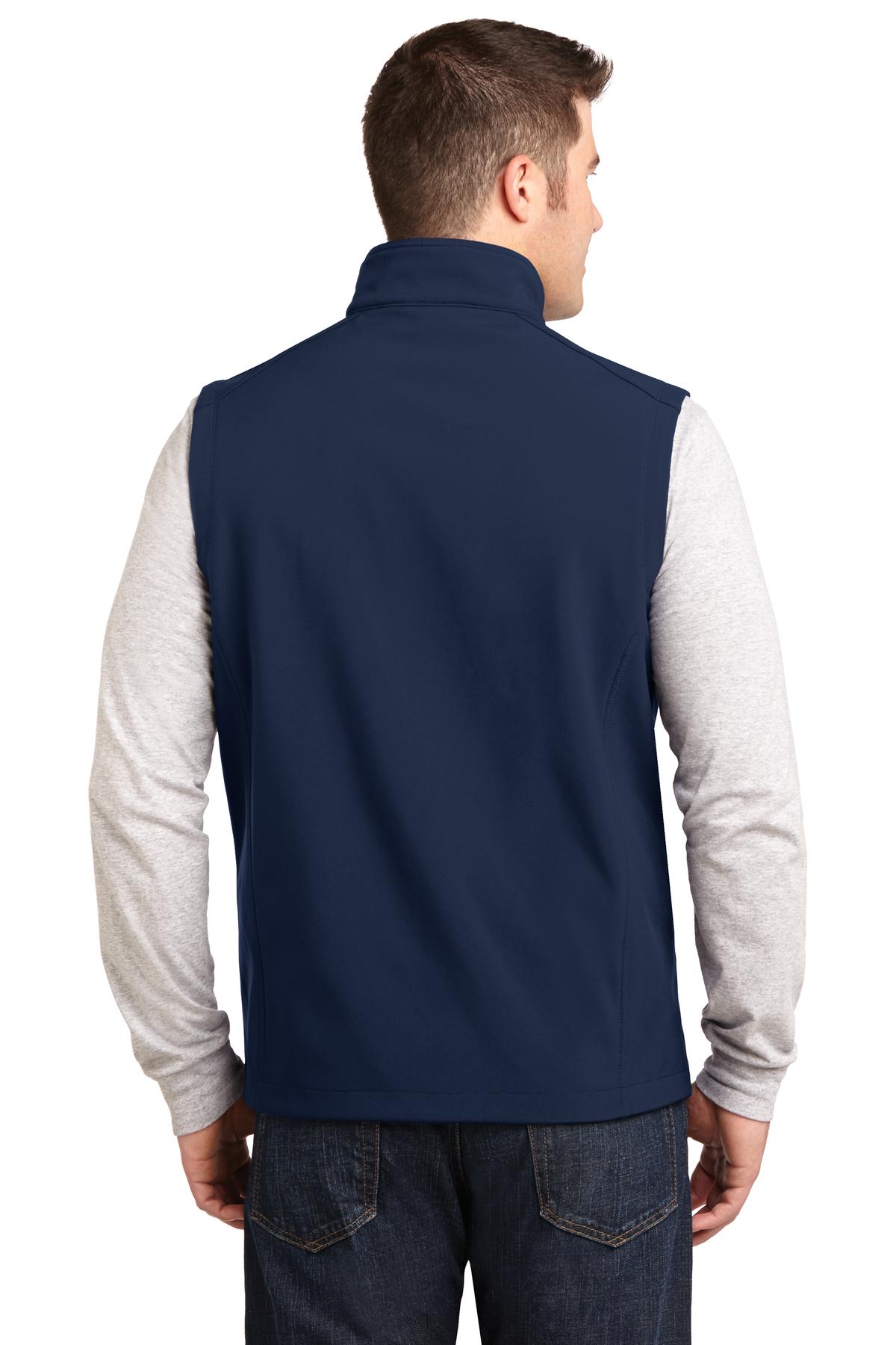 Custom Embroidered Port Authority Core Soft Shell Vest. J325,Dress Blue Navy