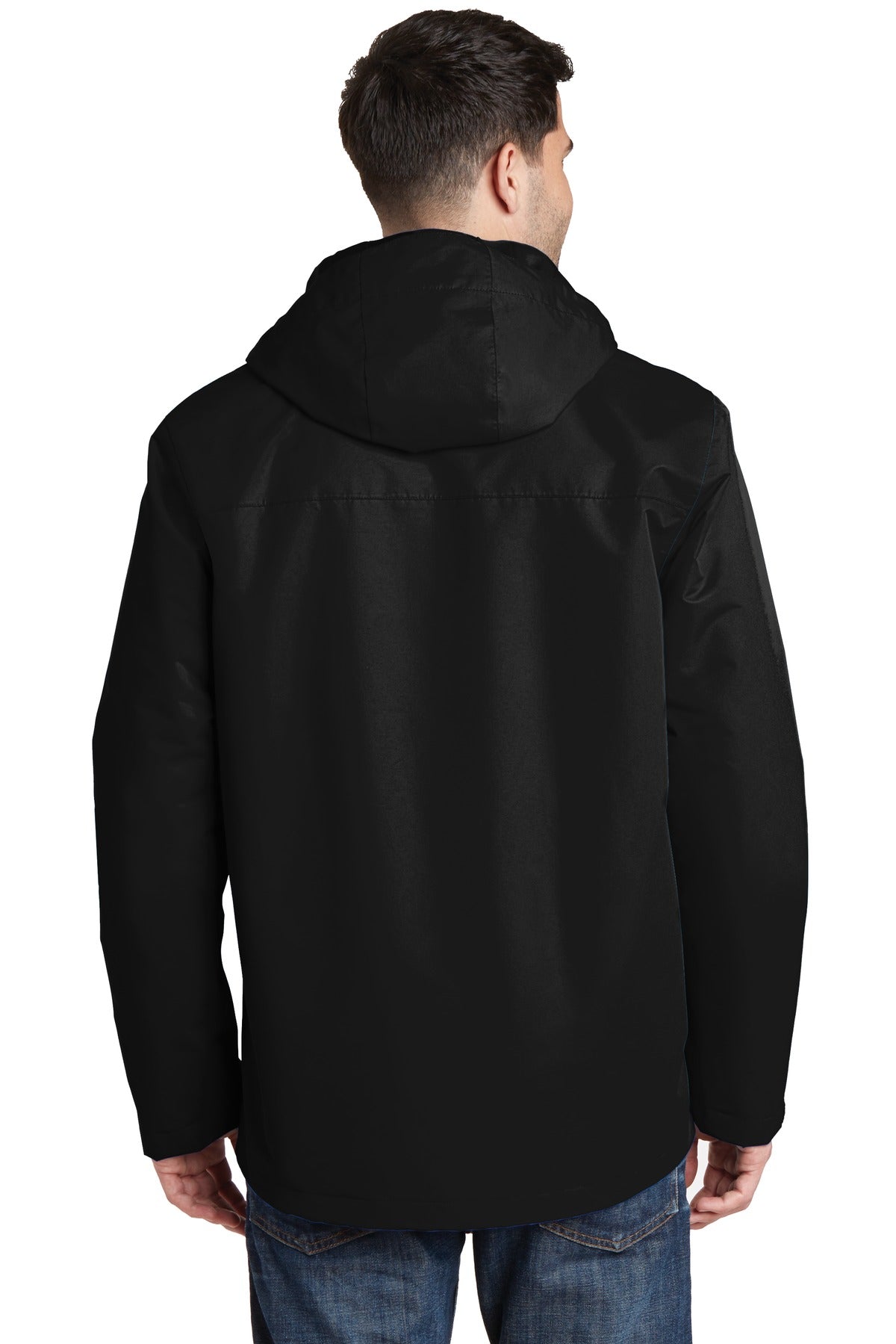 Custom Embroidered Port Authority All-Conditions Jacket. J331,Black