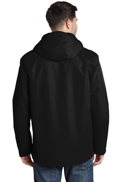 Custom Embroidered Port Authority All-Conditions Jacket. J331,Black