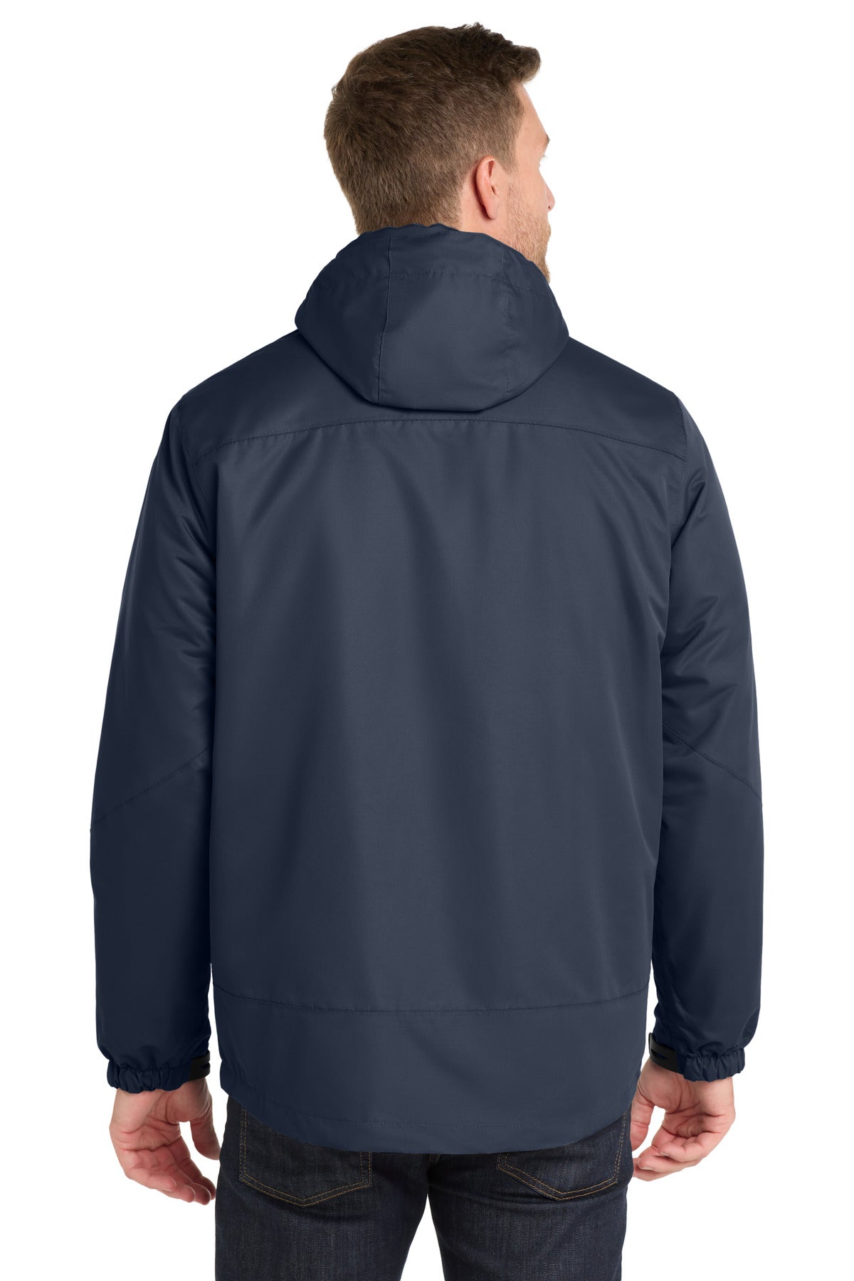 Custom Embroidered Port Authority Vortex Waterproof 3-in-1 Jacket. J332,River Blue Navy/ River Blue Navy
