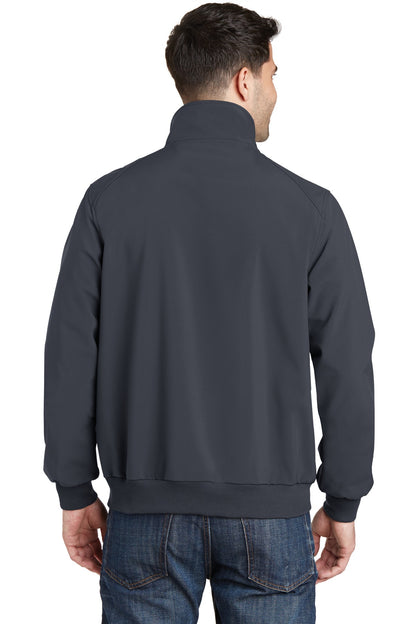 Custom Embroidered Port Authority Soft Shell Bomber Jacket. J337,Battleship Grey