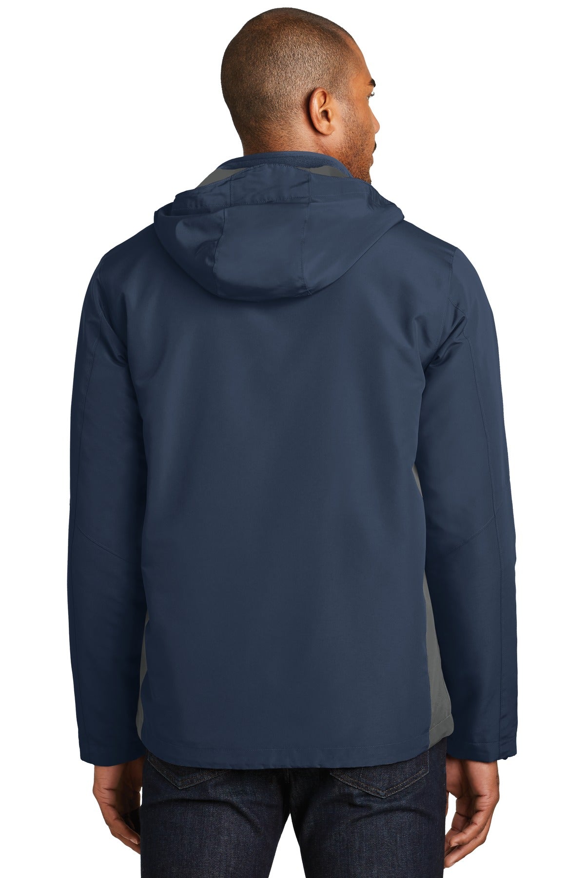 Custom Embroidered Port Authority Merge 3-in-1 Jacket. J338,Dress Blue Navy/ Grey Steel